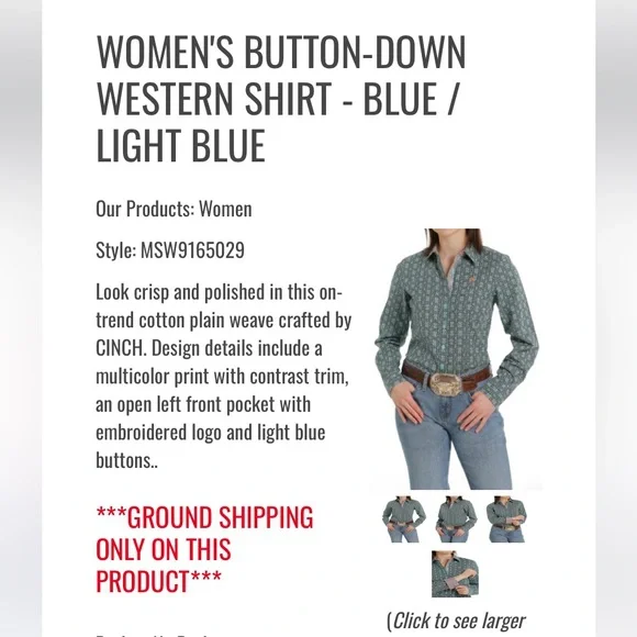 Cinch Button Up Blouse - Picture 4 of 4